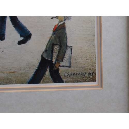 401 - After Lowry: four colour prints, framed and glazed, and a number of other colour prints