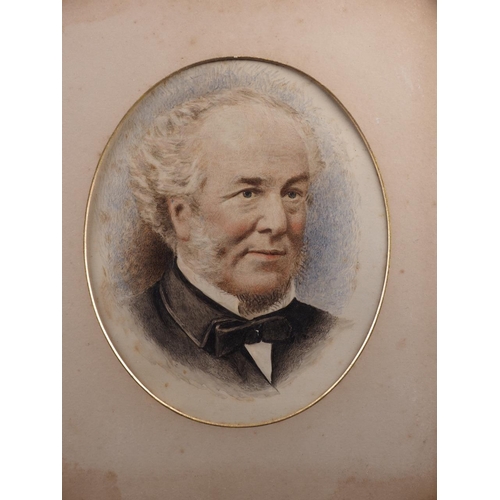 421 - A Late 19th century colour portrait of an unknown gentleman, 9