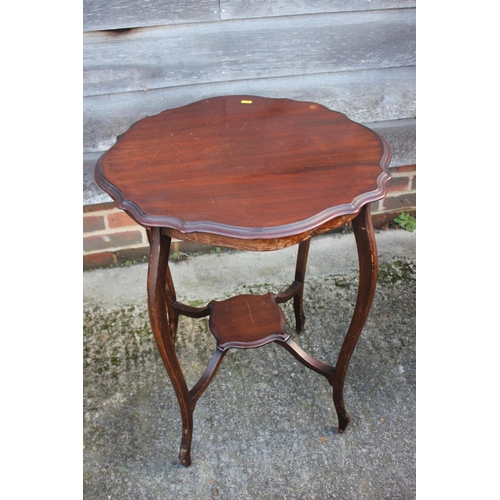 500 - Two oak oval top occasional tables, and a two-tier occasional table