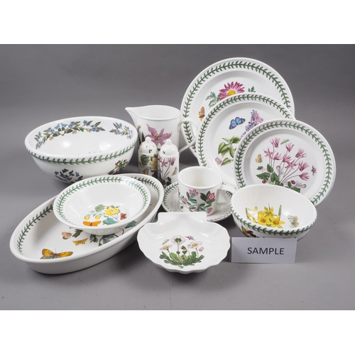 55 - A Portmeirion Botanic part combination service, including serving dishes, cruet, etc