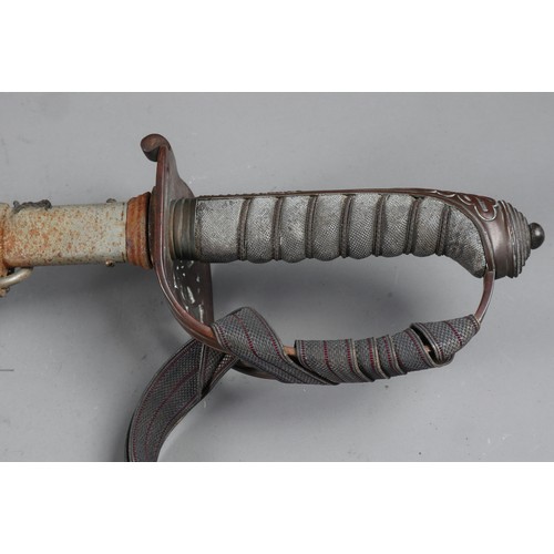 177 - A Victorian rapier with metal scabbard, 39 1/2