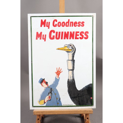 231 - A Guinness enamel advertising sign and two other similar signs