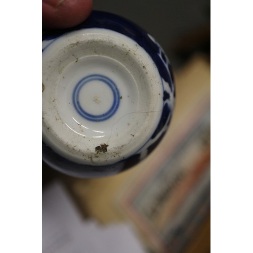 108 - Nine Chinese blue and white ginger jars, various sizes, all with double ring marks to bases, smalles... 