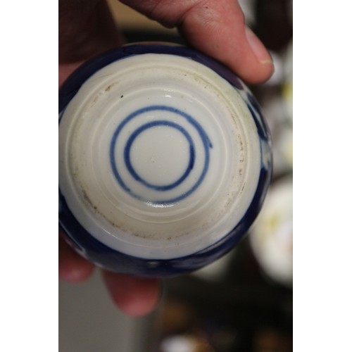 108 - Nine Chinese blue and white ginger jars, various sizes, all with double ring marks to bases, smalles... 