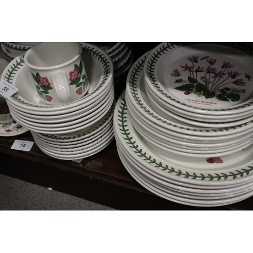 55 - A Portmeirion Botanic part combination service, including serving dishes, cruet, etc