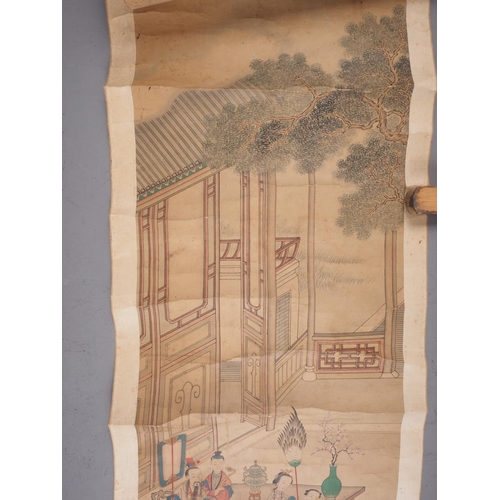 121 - A circa 19th century Chinese/Korean watercolour 