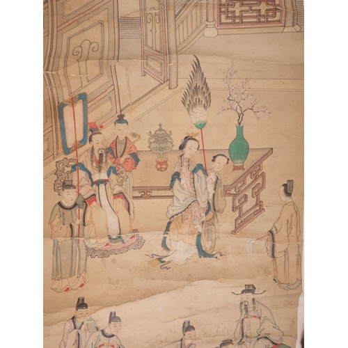 121 - A circa 19th century Chinese/Korean watercolour 