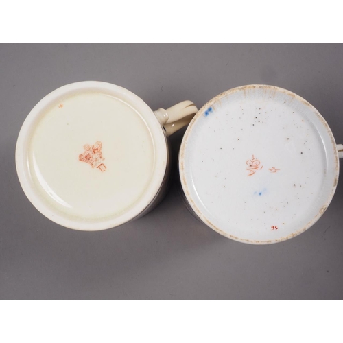 18 - Eight early 19th century Derby coffee cans and a similar tea bowl