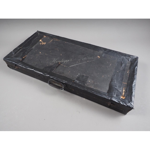 242 - An Austrian zither with original purchase receipt from 1900, in case (damages to case)