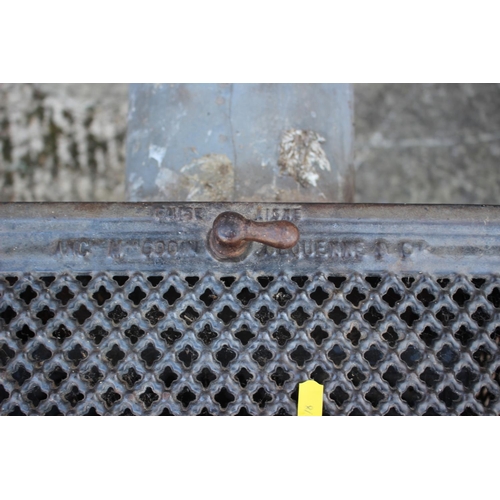 667 - A French enamelled cast iron wood burner, 20