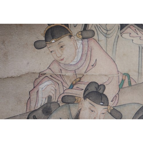 121 - A circa 19th century Chinese/Korean watercolour 