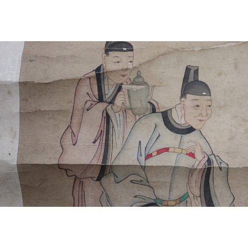 121 - A circa 19th century Chinese/Korean watercolour 