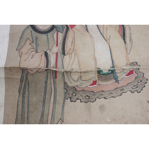 121 - A circa 19th century Chinese/Korean watercolour 