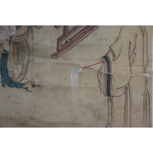 121 - A circa 19th century Chinese/Korean watercolour 