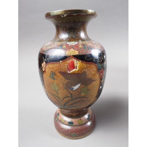 110 - Four pairs of cloisonne vases and other cloisonne, tallest 8