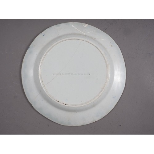 62 - A Continental shaped dish with floral decoration, 10