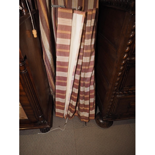 224 - Two pairs of striped curtains, 76