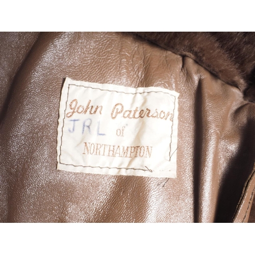 230 - A gentleman's sheepskin coat, by John Paterson of Northampton, size 34, 16