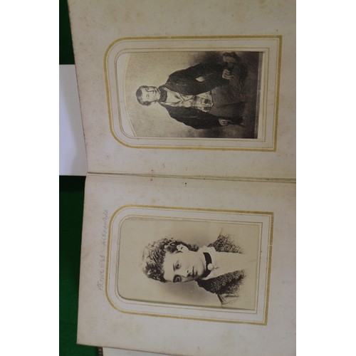 259 - A Victorian carte de visite album, containing photographs of Princess Alexandra, Edward Prince of Wa... 