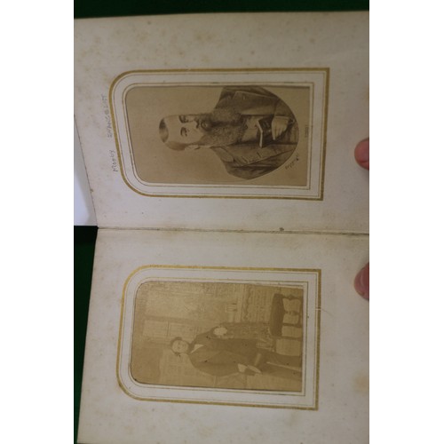 259 - A Victorian carte de visite album, containing photographs of Princess Alexandra, Edward Prince of Wa... 