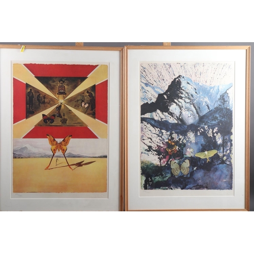 360 - After Salvador Dali: a set of six limited edition colour prints with blind stamped signature, in str... 