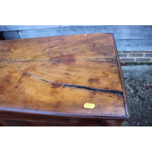 461 - A 19th century fruitwood cupboard enclosed two doors, on later stand, 41