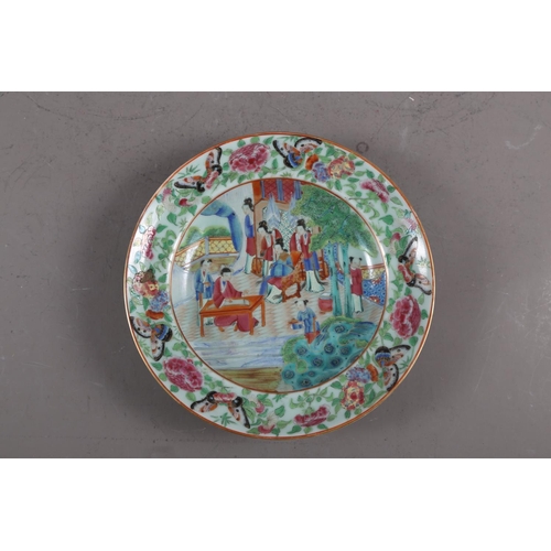 116 - A Canton enamel figure decorated soup bowl, 10