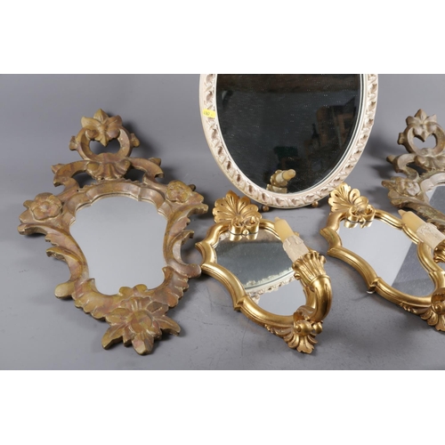 161 - A selection of gilt mirrors and picture frames