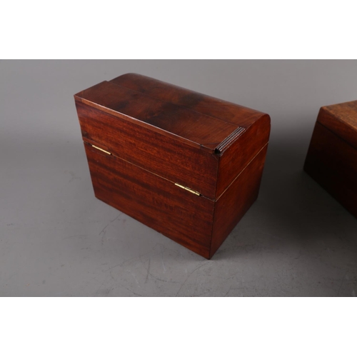 166 - A mahogany stationery box, 10 3/4