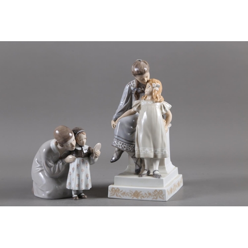 40 - Two Royal Copenhagen figure groups, 