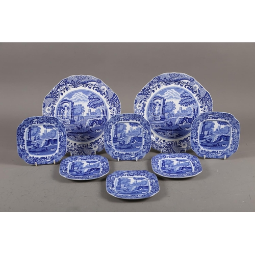 56 - A Copeland Spode sandwich set of six square plates and two serving plates