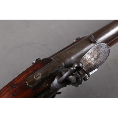 173 - An East India Company early 19th century flintlock musket, the lock stamped J Manton, barrel 33 3/4