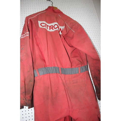 201 - Two vintage sets of Citroen service workshop overalls