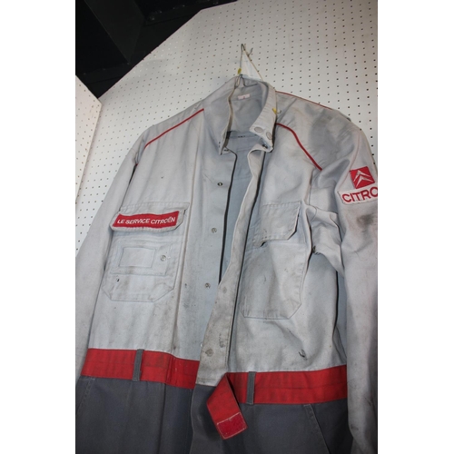 201 - Two vintage sets of Citroen service workshop overalls