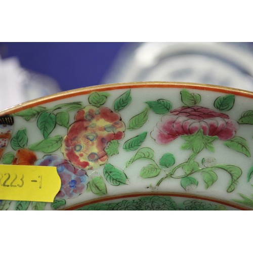 116 - A Canton enamel figure decorated soup bowl, 10