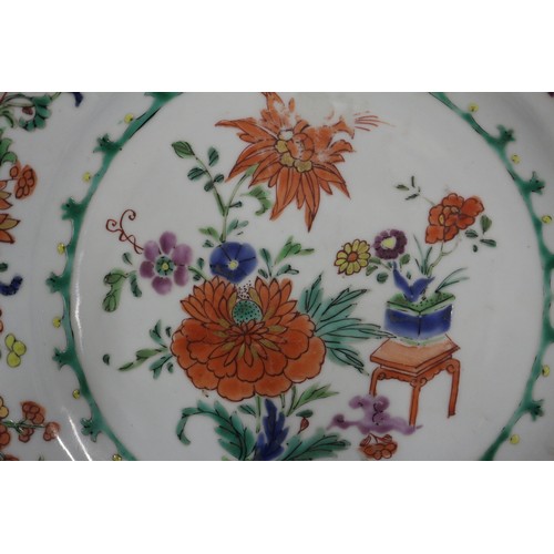 117 - A Chinese porcelain scroll decorated plate, 9