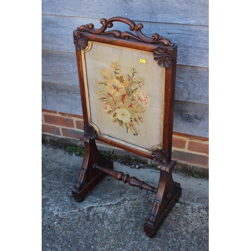 571 - A pair of mid 19th century figured walnut footstools, on ceramic feet, 11