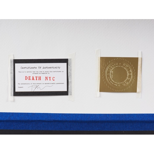 431 - Death & Co NYC, 2020: a set of four signed limited edition screen prints, skull 34/700, Tiffany ... 