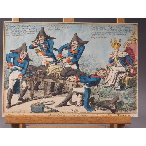 433 - Gilray: two early 19th century coloured etchings, 