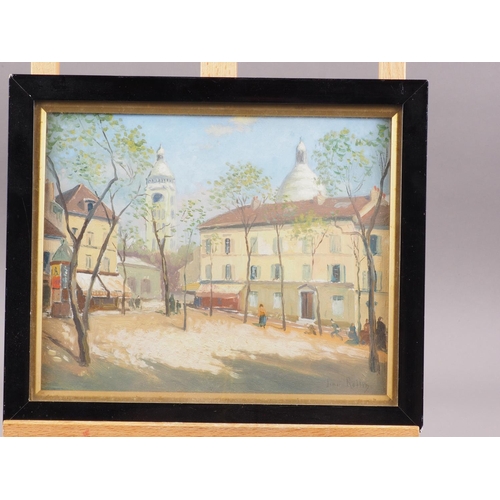 510 - Jean Rollin: oil on board, Montmartre, Paris, 8