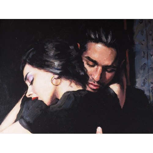 515 - Fabian Perez: a hand-embellished giclee canvas, 