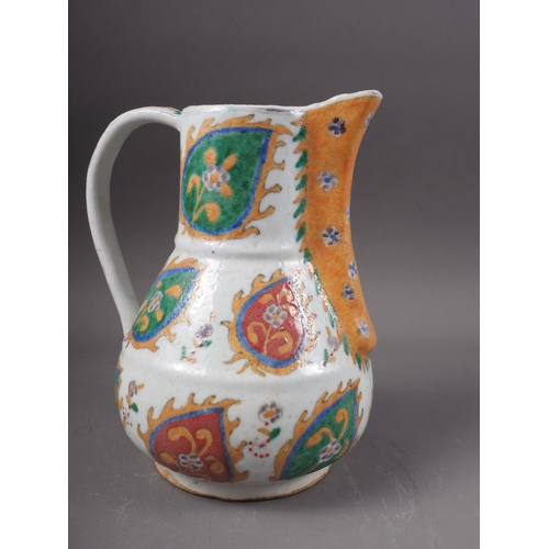 14 - A Turkish Kutahya jug of traditional design, 8