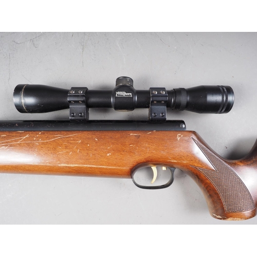 198 - A Weihrauch HW 97 K .22 calibre under lever air rifle and a Tasco Pronghorn scope, 40