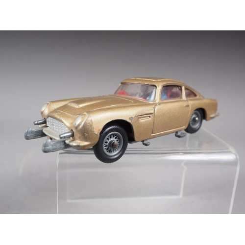 199 - A Corgi Toys die-cast model James Bond Aston Martin DB 5 (offside tyres not present)