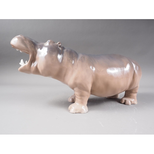 26 - A Royal Copenhagen model of a pigmy hippopotamus (309), 14