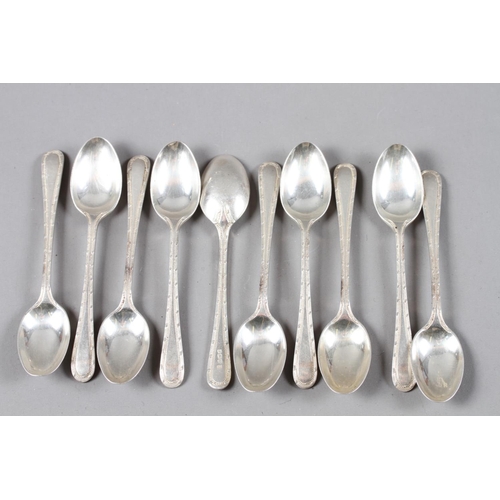 292 - A set of twelve silver teaspoons, 4.8oz troy approx