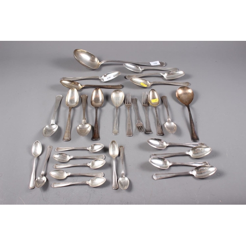 336 - A part-suite of Danish silver flatware, 44.7oz troy approx