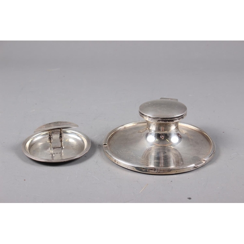 359 - A silver capstan inkwell, 5 3/4