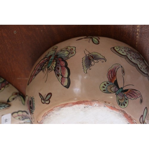 99 - A Chinese tureen and cover, formed as a peach with peach finials and insect polychrome decoration, 9... 