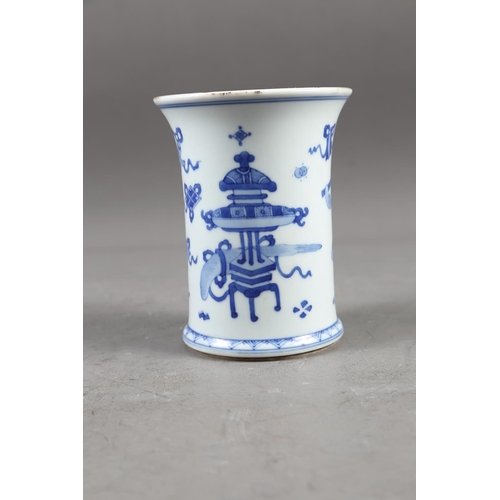 64 - A Chinese blue and white baluster vase with dragon and flower decoration, four-character mark to bas... 